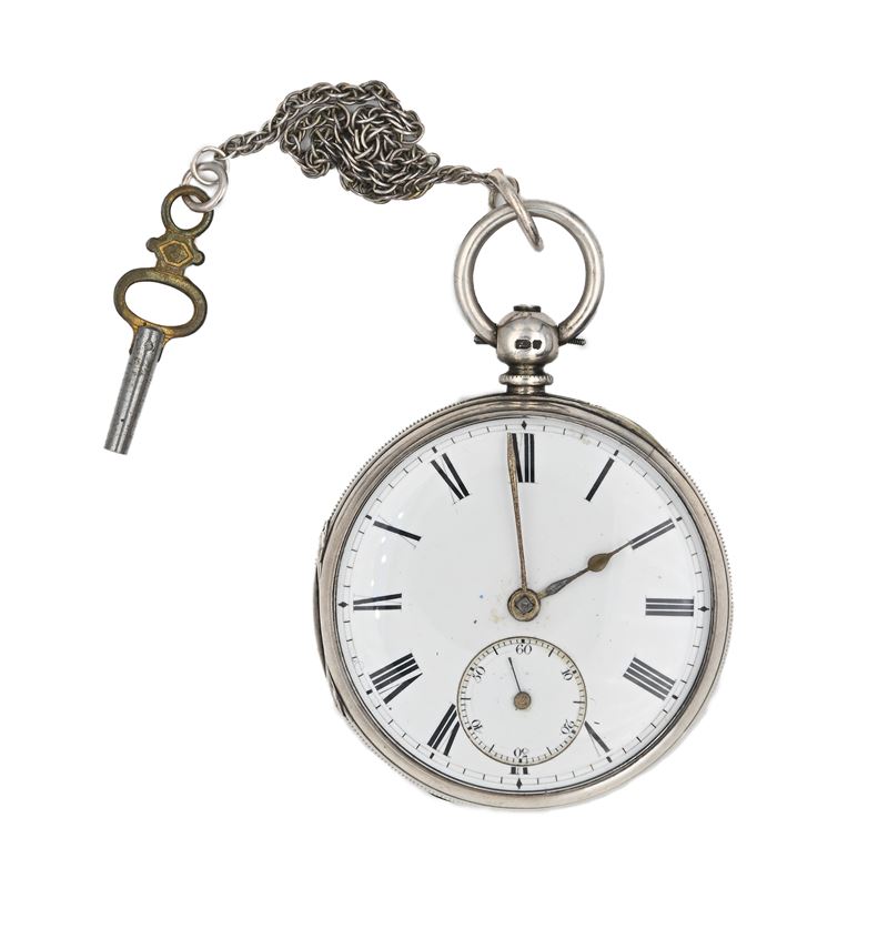 E. Lloyd a Pontrobert - Orologio da Tasca a Chiavetta da Uomo in Argento con Punzoni Londra 1876....