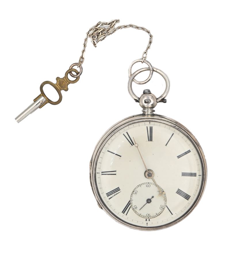Sa.s Blackhurst - Orologio da Tasca a Chiavetta da Uomo con Punzoni Londra 1870. Meccanica a Cono...