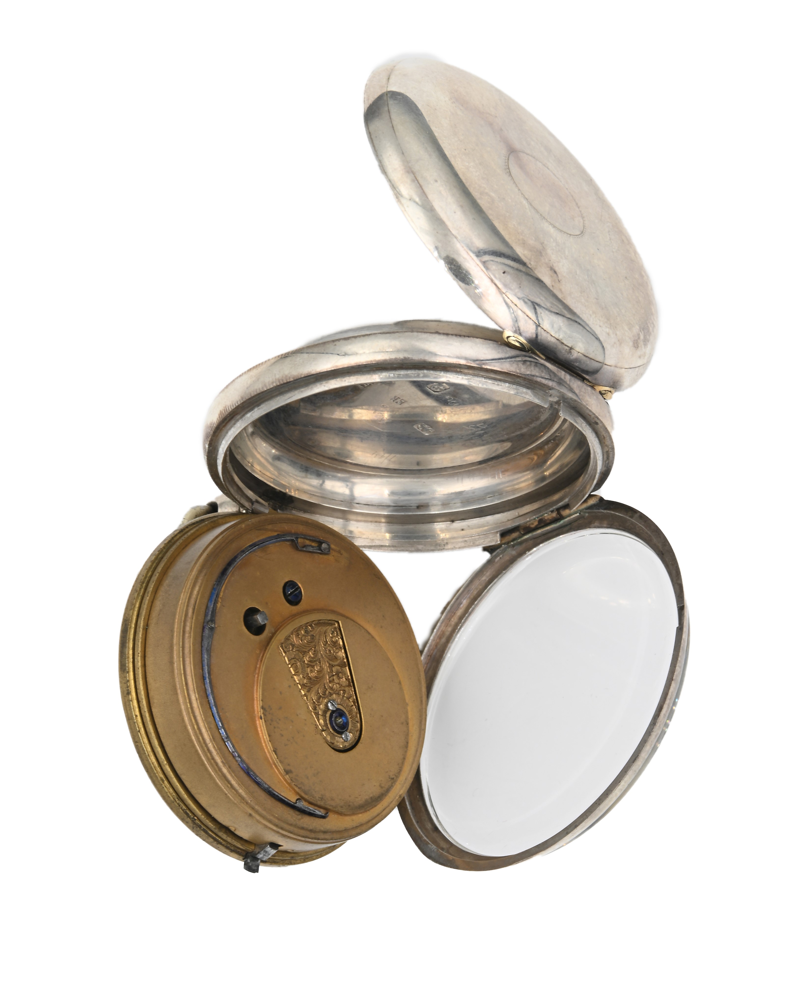 James Sagar Blackburn - Orologio da Tasca a Chiavetta da Uomo in Argento con Punzoni Chester 1854...