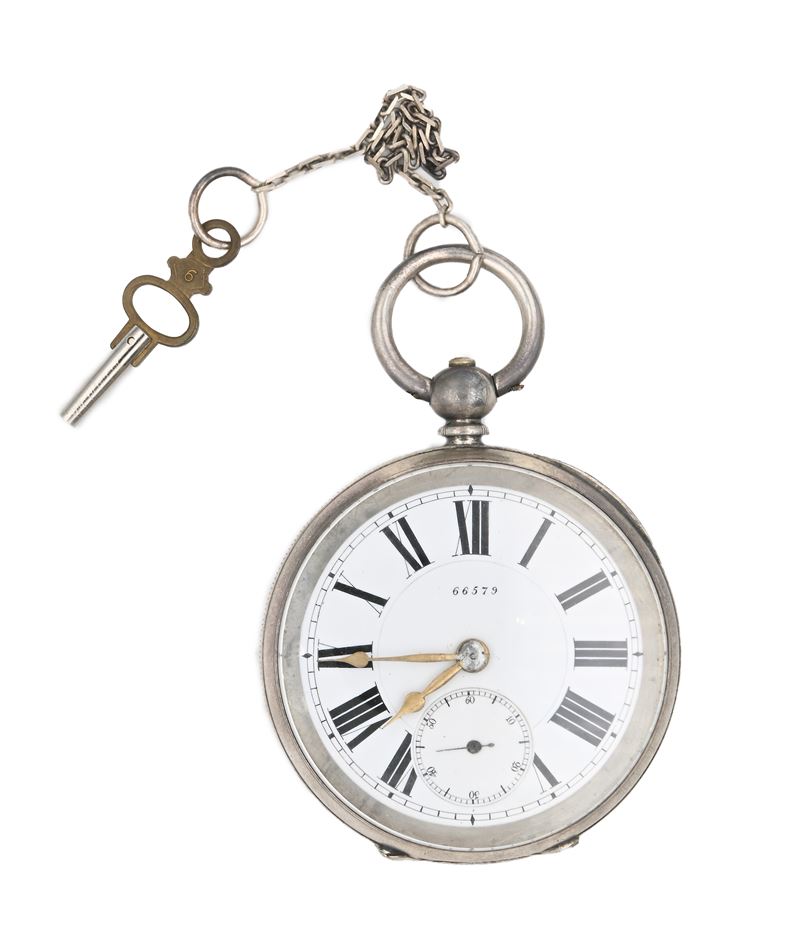 G.R. Clayton - Orologio da tasca da uomo svizzero in argento 935/000. Scappamento ad ancora con b...