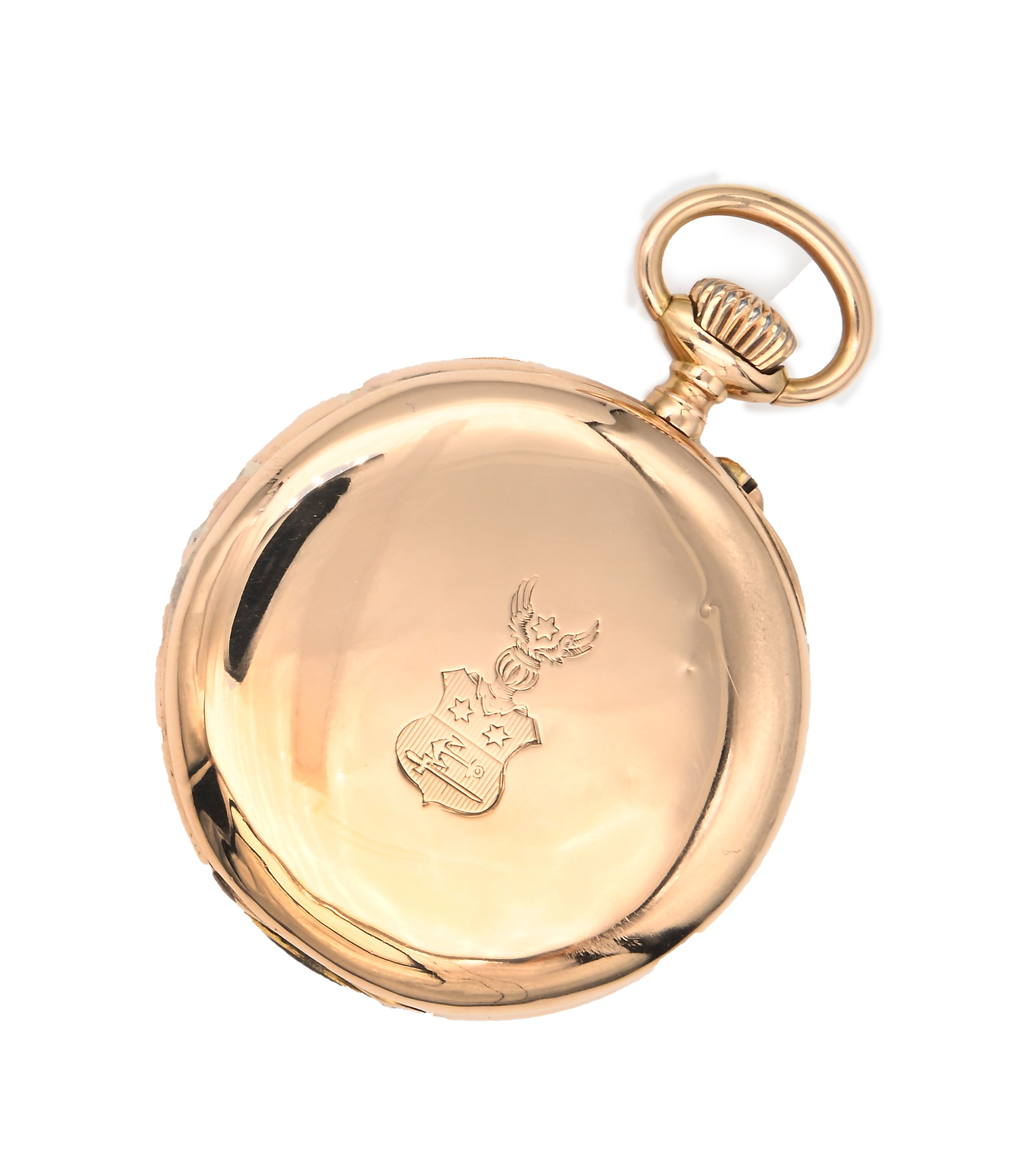 Gustave Roger Sandoz a Paris - Orologio da Tasca Remontoir da Uomo in Oro con Stemma Nobiliare In...