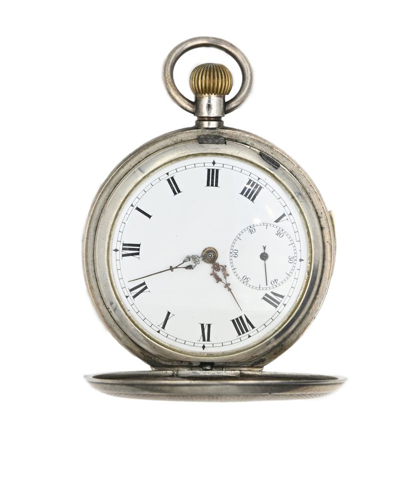 Anonimo Svizzero - Orologio Ripetizione Ad Ore e Quarti da Tasca Savonette Remontoir da Uomo in A...