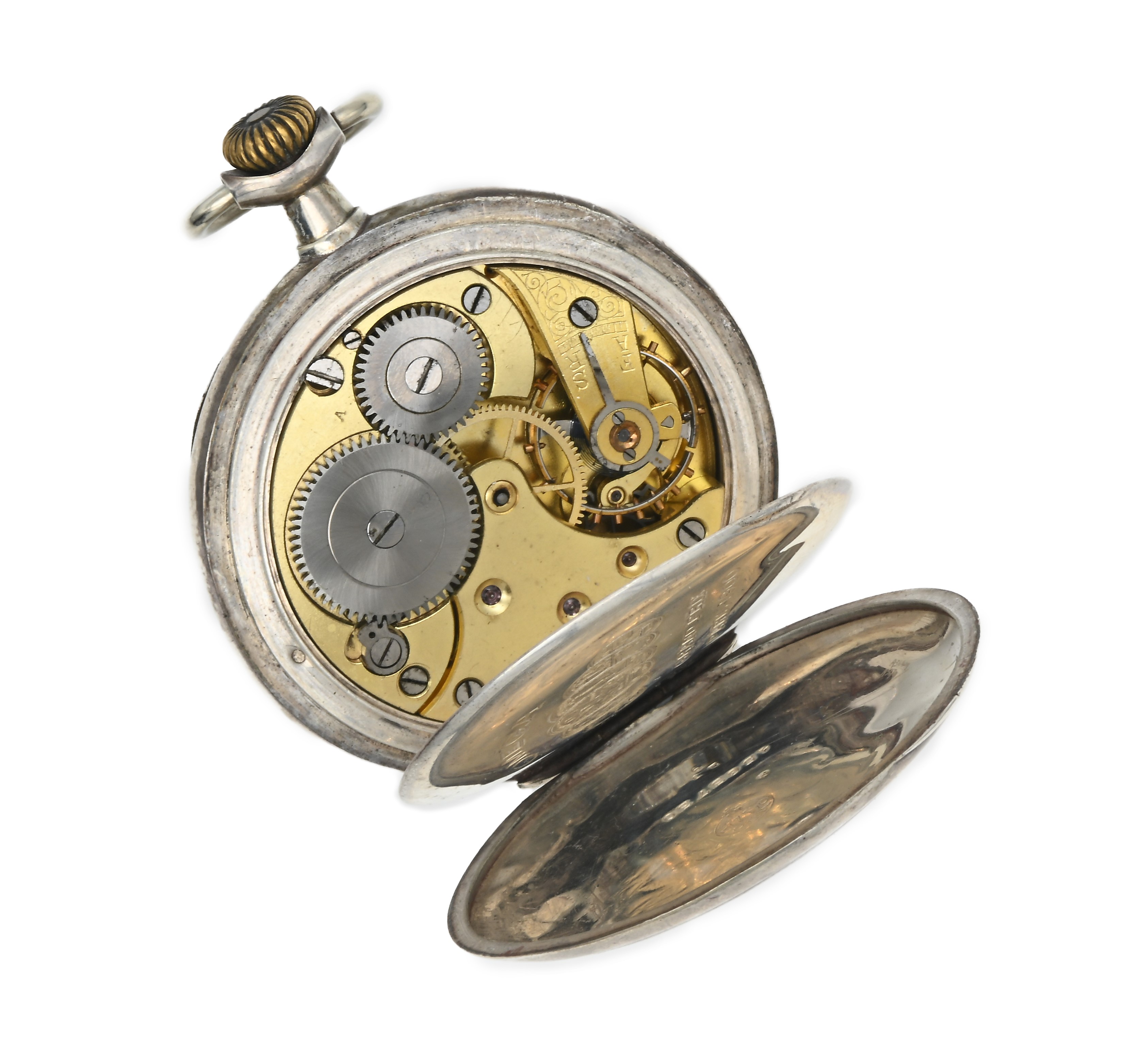 Omega - Orologio da tasca remontoir da uomo in argento. Scappamento ad ancora con bilancere bimet...