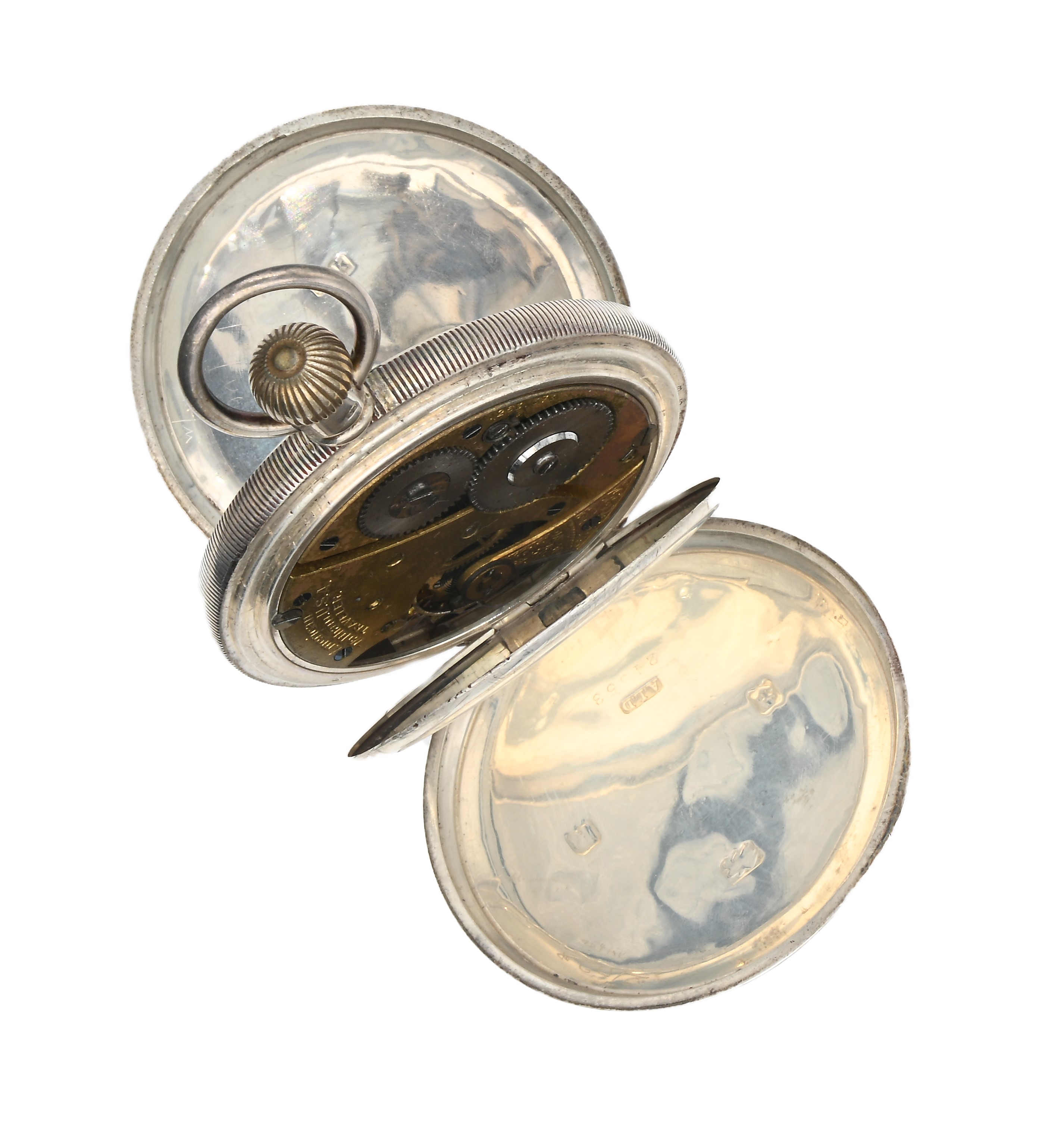 American Waltham & Co. Mass - Orologio da tasca remontoir a savonette da uomo con cassa in argent...