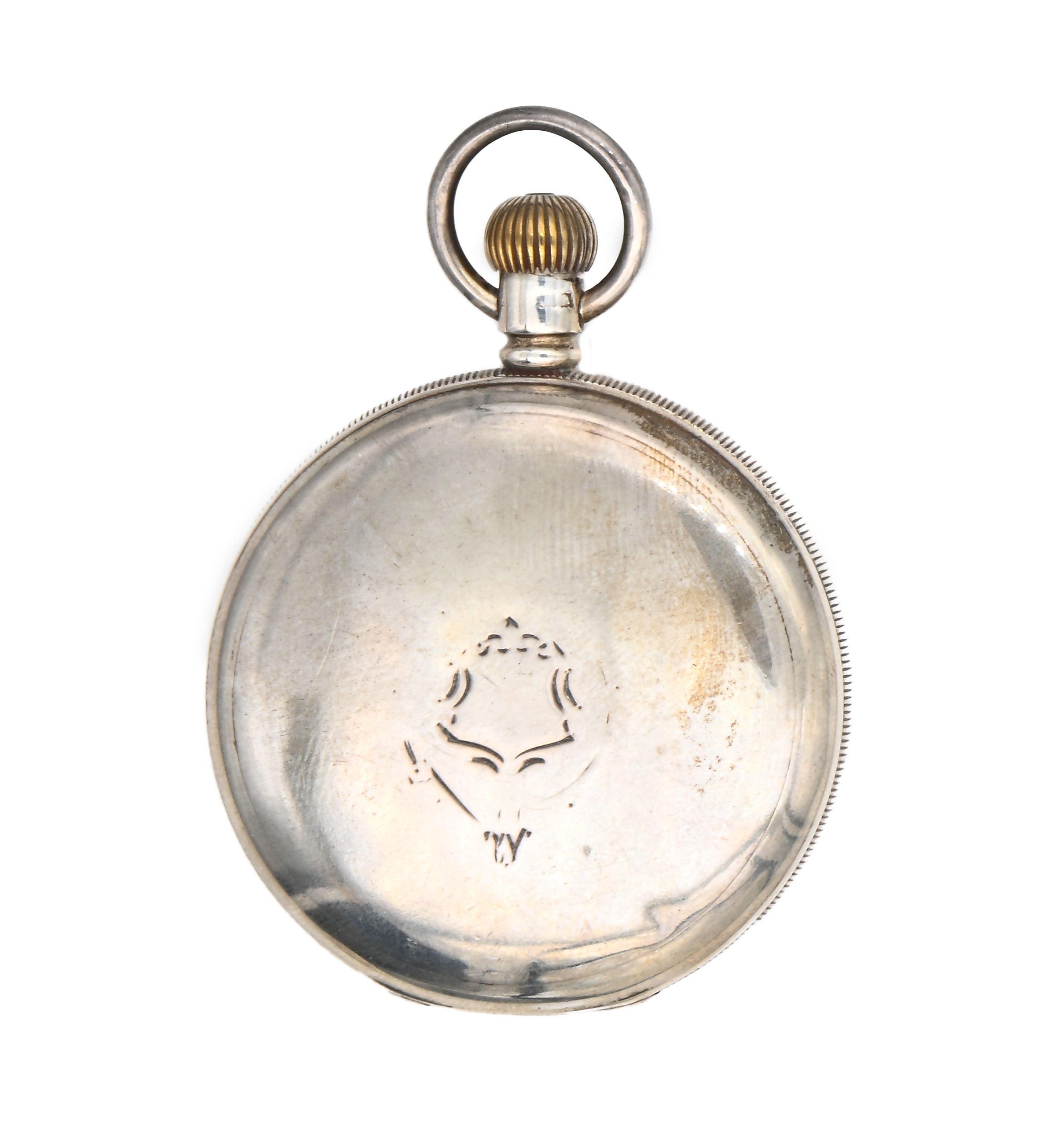 American Waltham & Co. Mass - Orologio da tasca remontoir a savonette da uomo con cassa in argent...