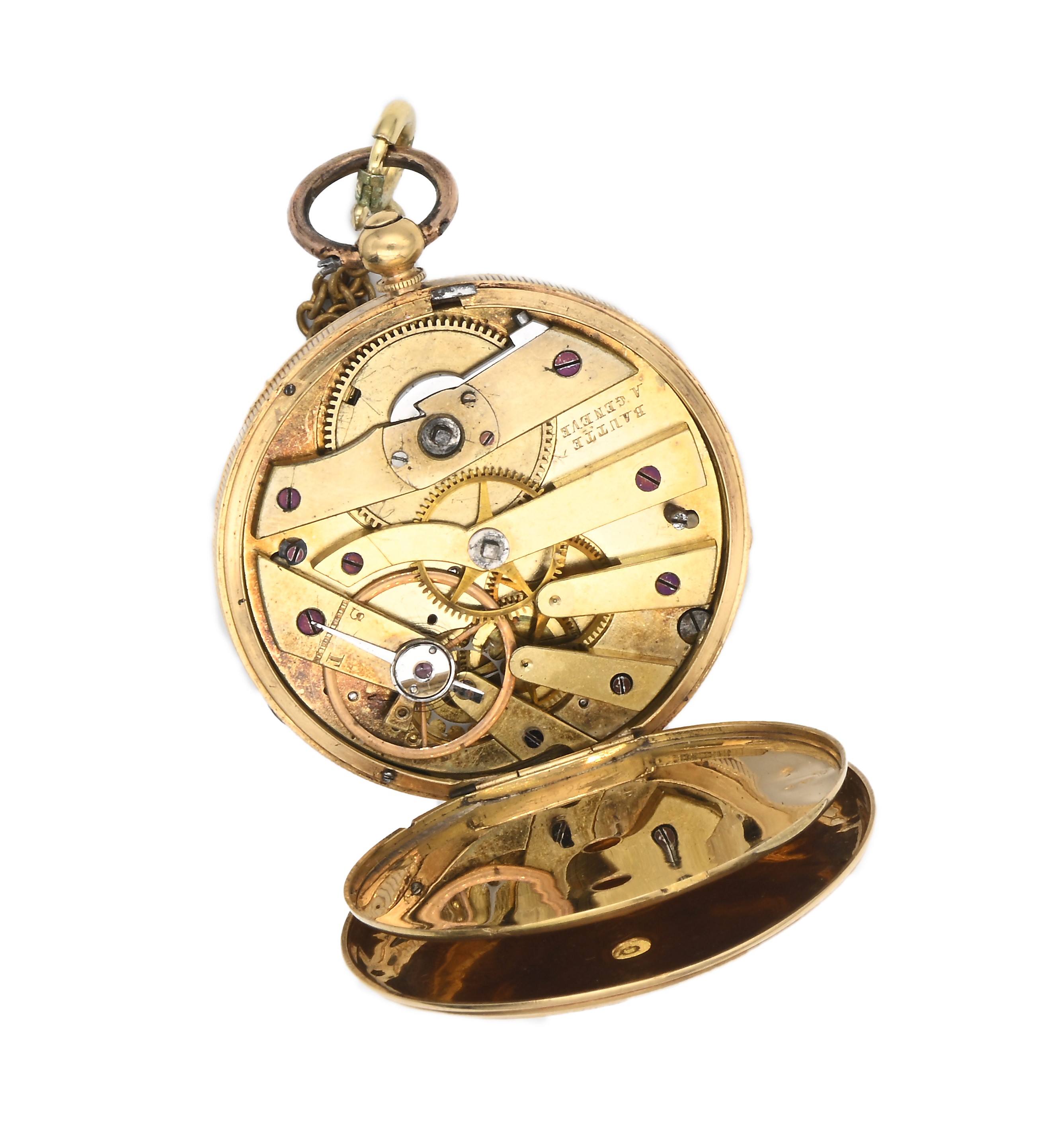 Bautte a Geneve - Orologio da Tasca da Uomo in Oro con Quadrante in Metallo. Scappamento a Cilind...