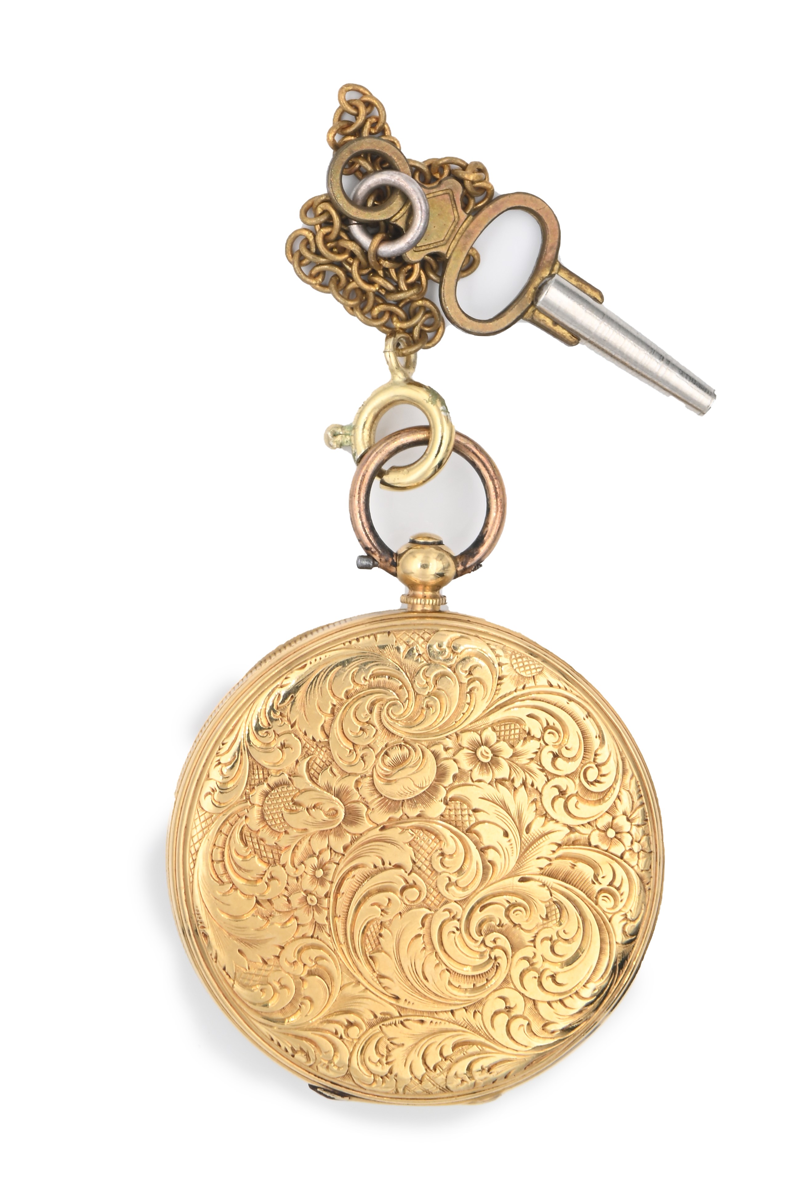 Bautte a Geneve - Orologio da Tasca da Uomo in Oro con Quadrante in Metallo. Scappamento a Cilind...