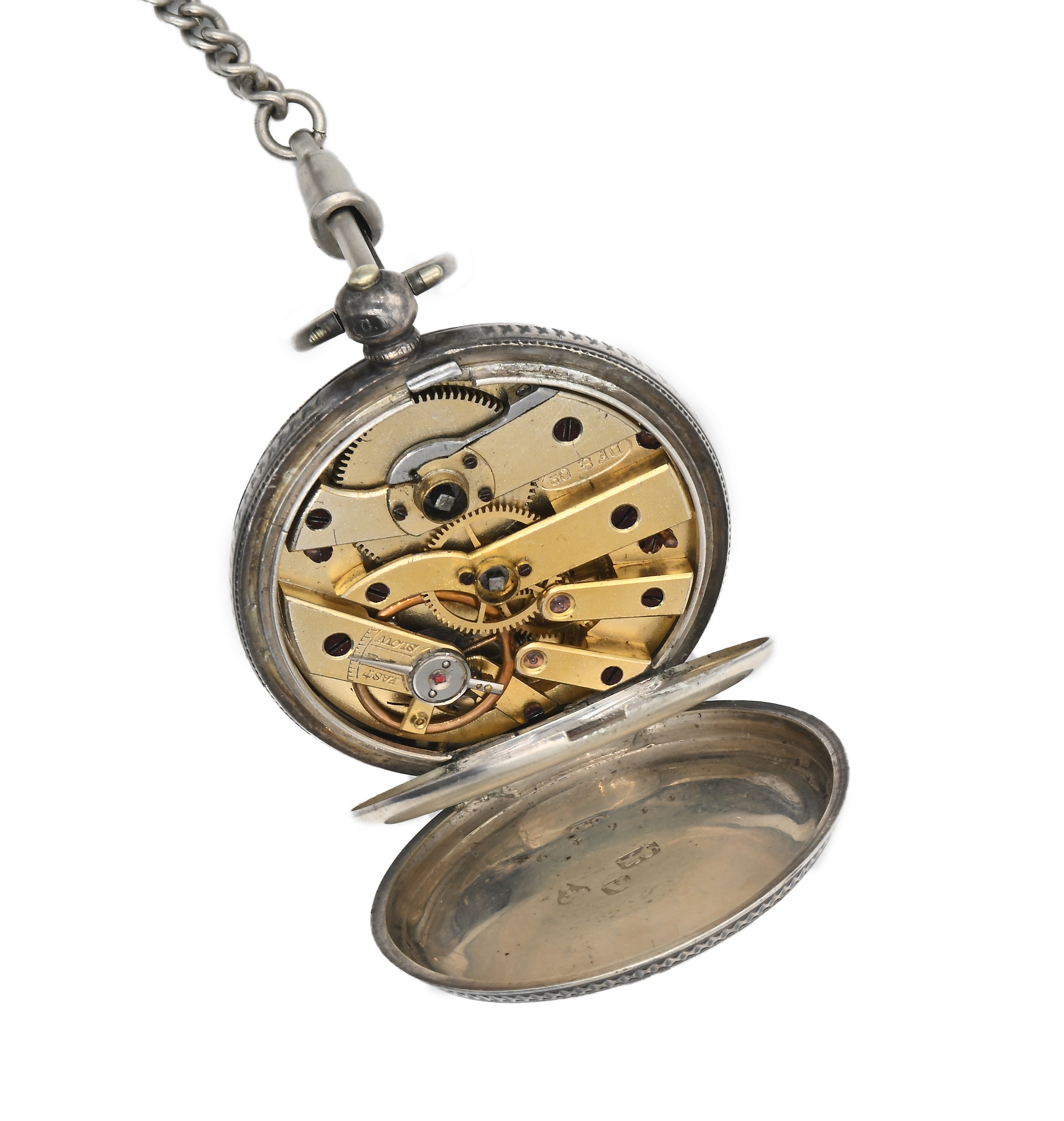 DF &Co - Orologio da tasca a chiavetta da uomo in argento con punzoni Chester 1884. Meccanismo a ...