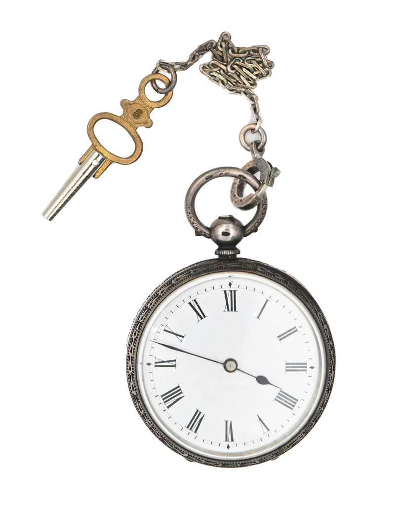 Anonimo svizzero - Orologio da tasca a chiavetta da uomo in argento 935/000. Scappamento a cilind...