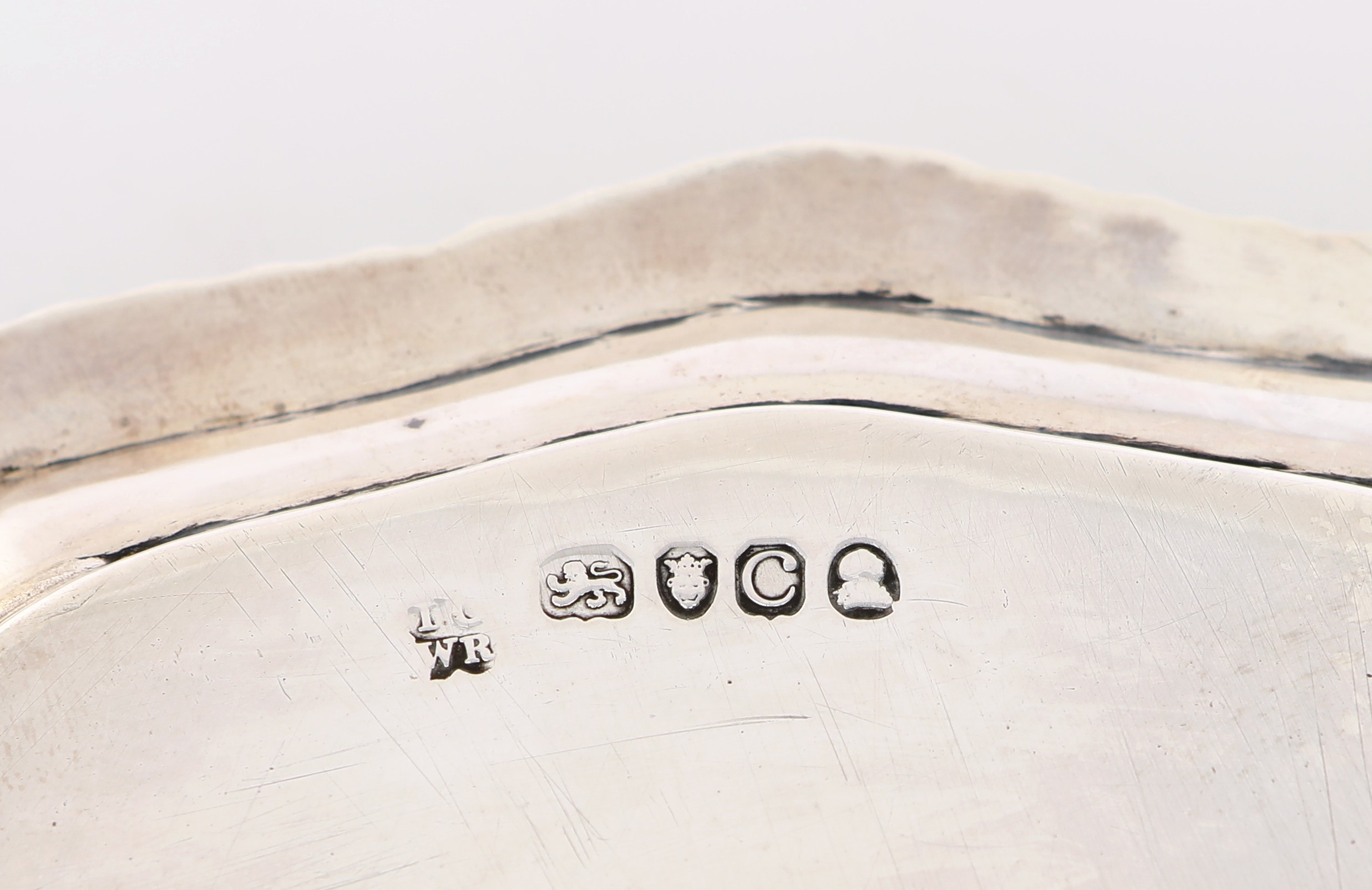 Piccolo Salver Giorgio III, Londra 1818, Argentieri Joseph Cradock & William Reid