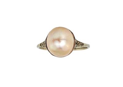 Anello Antico con Perla
