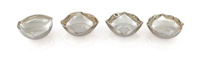 Set di quattro bowls in argento 925/000, forma variabile