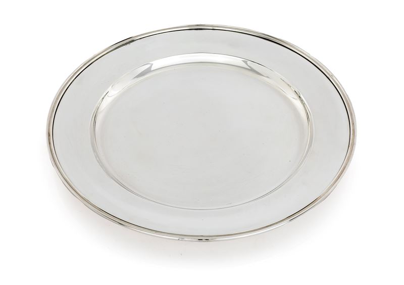 Piatto Circolare in Argento 800/000