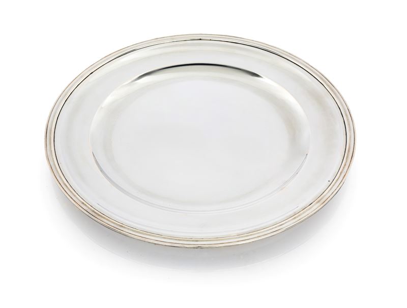 Piatto Circolare in Argento 800/000