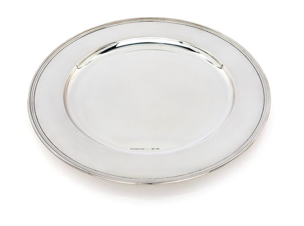 Sottopiatto in argento 800/000, Fratelli Stancampiano, Palermo dal 1870