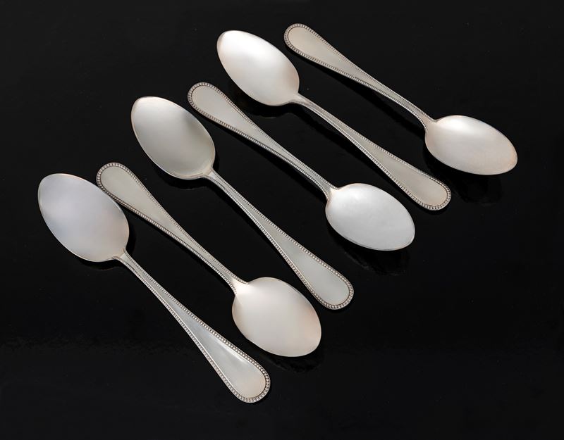 Sei Cucchiai da Dessert