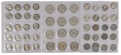 Lotto di 12 Monete da 500 Lire Repubblica Italiana, 28 Monete da 500 Lire Città del Vaticano (pao...