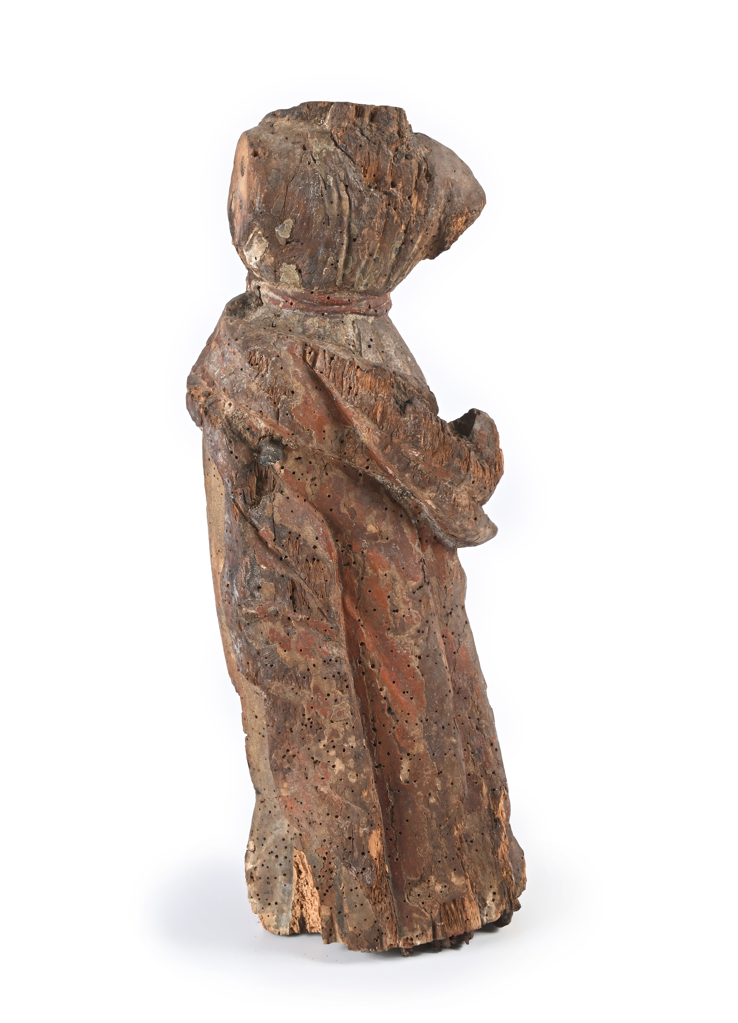 Torso acefalo in legno, XVII secolo