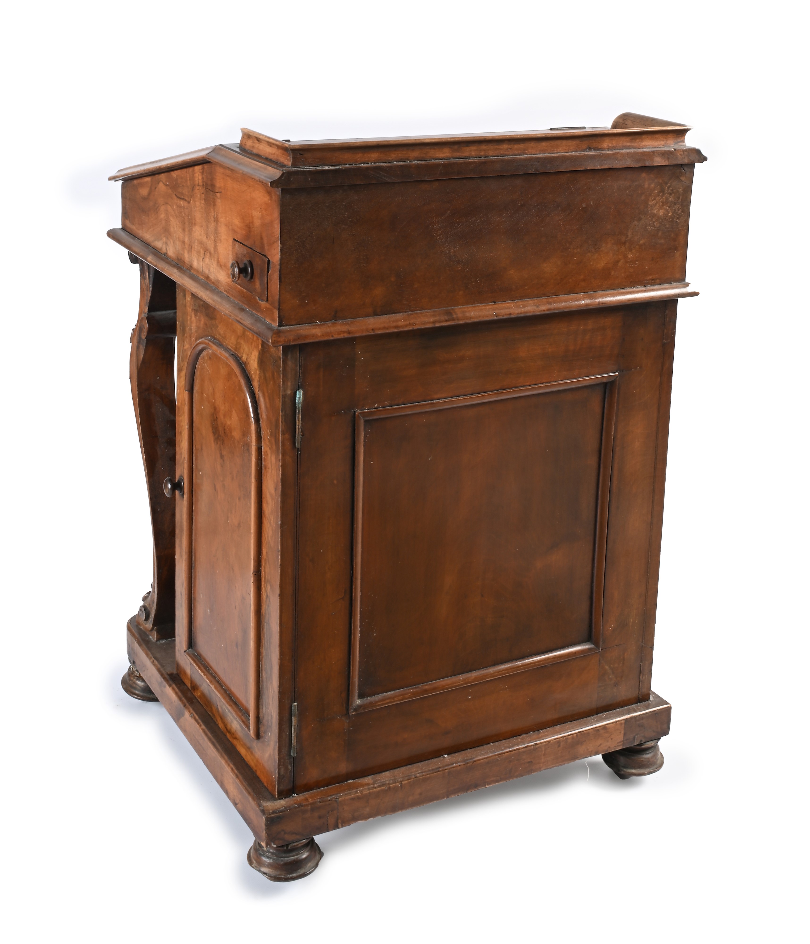 Scrittoio Davenport in radica, Inghilterra, fine XIX/inizi XX secolo