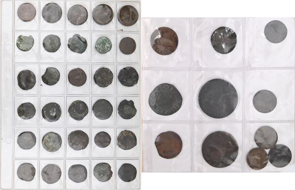 Lotto di 41 monete di rame per lo più Perperi e Soldi di Ragusa e di altri possedimenti veneziani in Dalmazia ed Albania, oltre a decimali estere (da classificare)