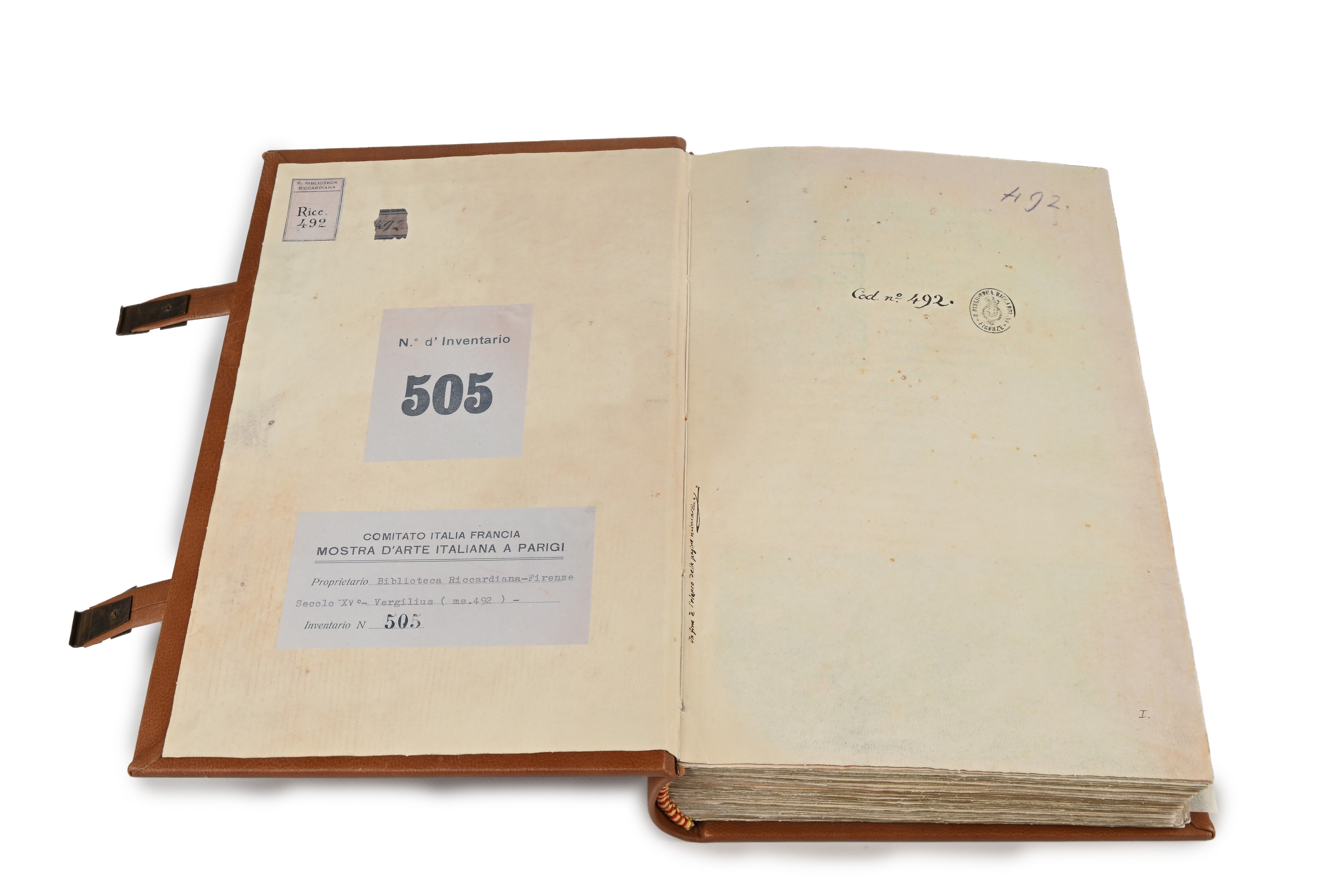 "Il Virgilio Riccardiano" - Riproduzione del Codice Miniato del XV secolo Manoscritto Riccardiano...