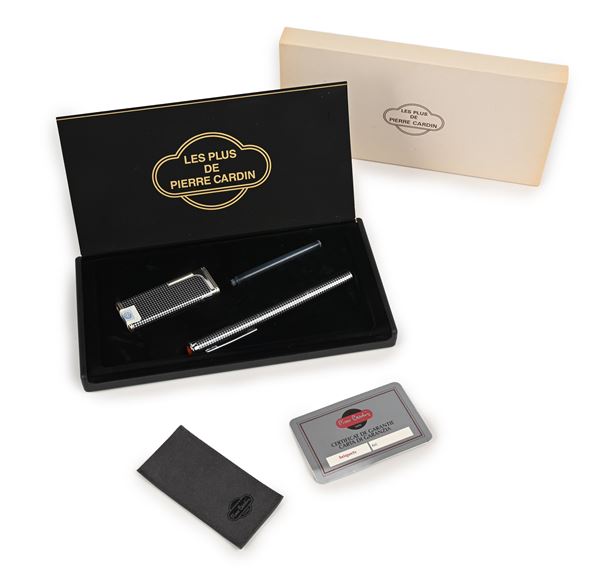 Pierre Cardin Le Plus - Penna stilografica e accendino in metallo 