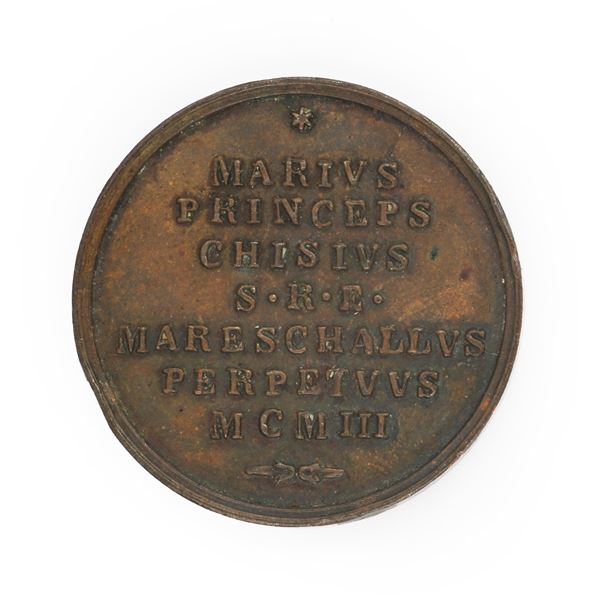 Medaglia in bronzo Sede Vacante 1903 - Maresciallo del Conclave Mario Chigi