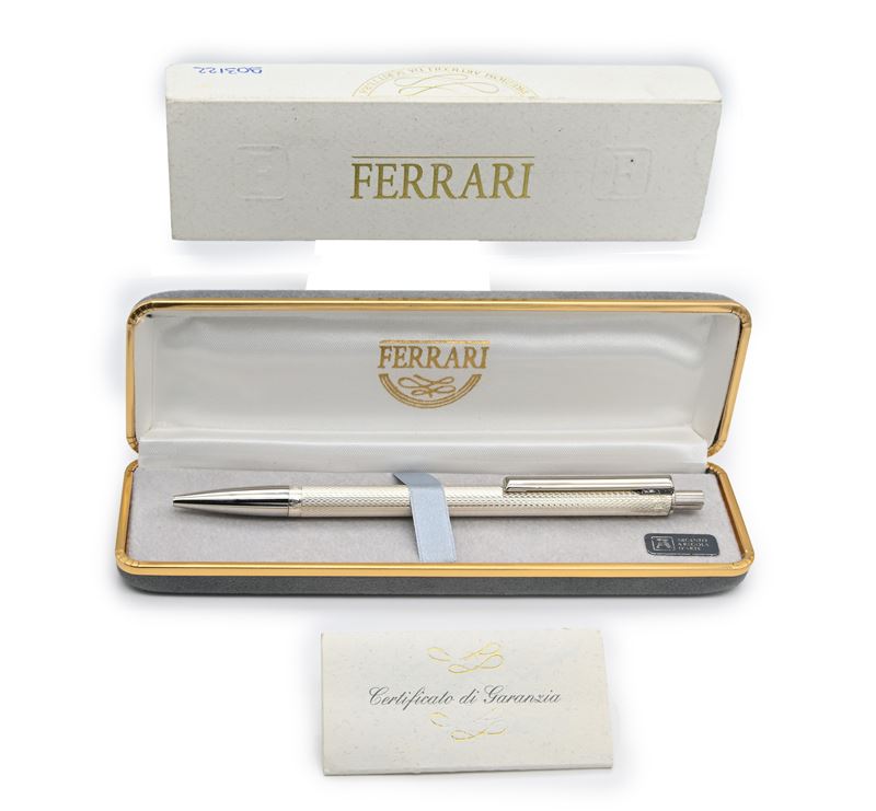 Ferrari - Penna a Sfera in Argento 925/000
