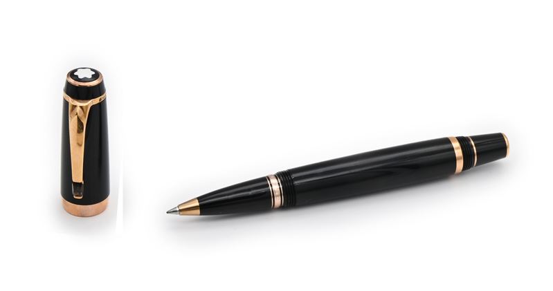 Montblanc Boheme 38625 Special Edition - Roller in Resina Nera con Finiture in Metallo Dorato in ...