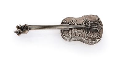 Portapillole a Forma di Chitarra, Olanda, Seconda Metà del XIX Secolo