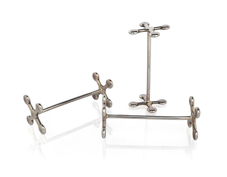 Tre Poggiaposate da Tavola in Argento 925/000