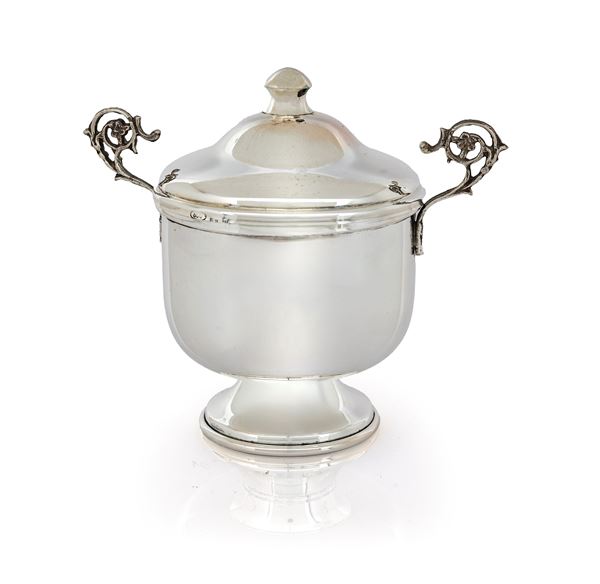 Zuccheriera biansata con coperchio