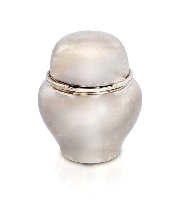 Zuccheriera con coperchio in argento 925/000, esclusivamente prodotta per Bottega dell'Argento