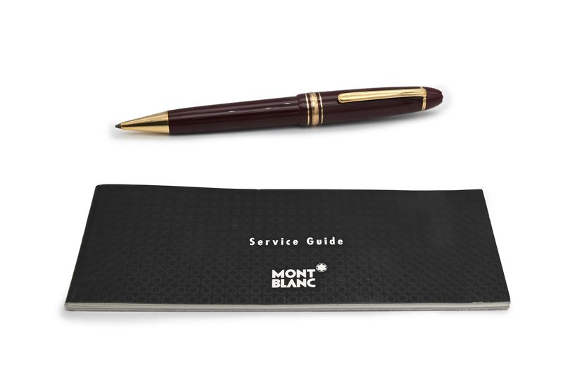 Montblanc Meisterstuck 161 le Grand - Penna a Sfera in Vernice Bordeaux e Particolari Dorati