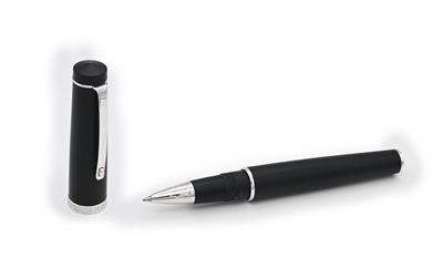 Omas - Roller in Vernice Nera con Particolari Argento