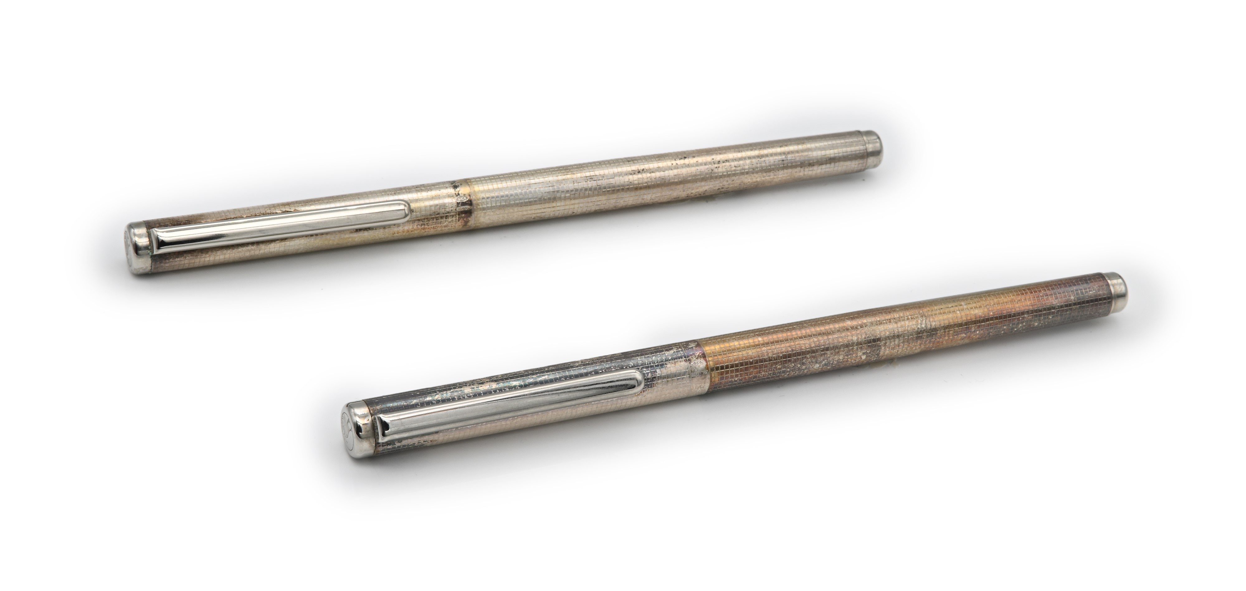 2 Penne Stilografiche in Argento 925/000