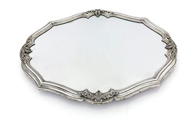 Surtout Sagomato in Argento e Specchio