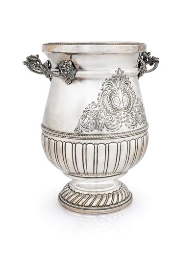 Grande Vaso in Argento 800/000 con Stemma, Argenteria Balducci, Venezia