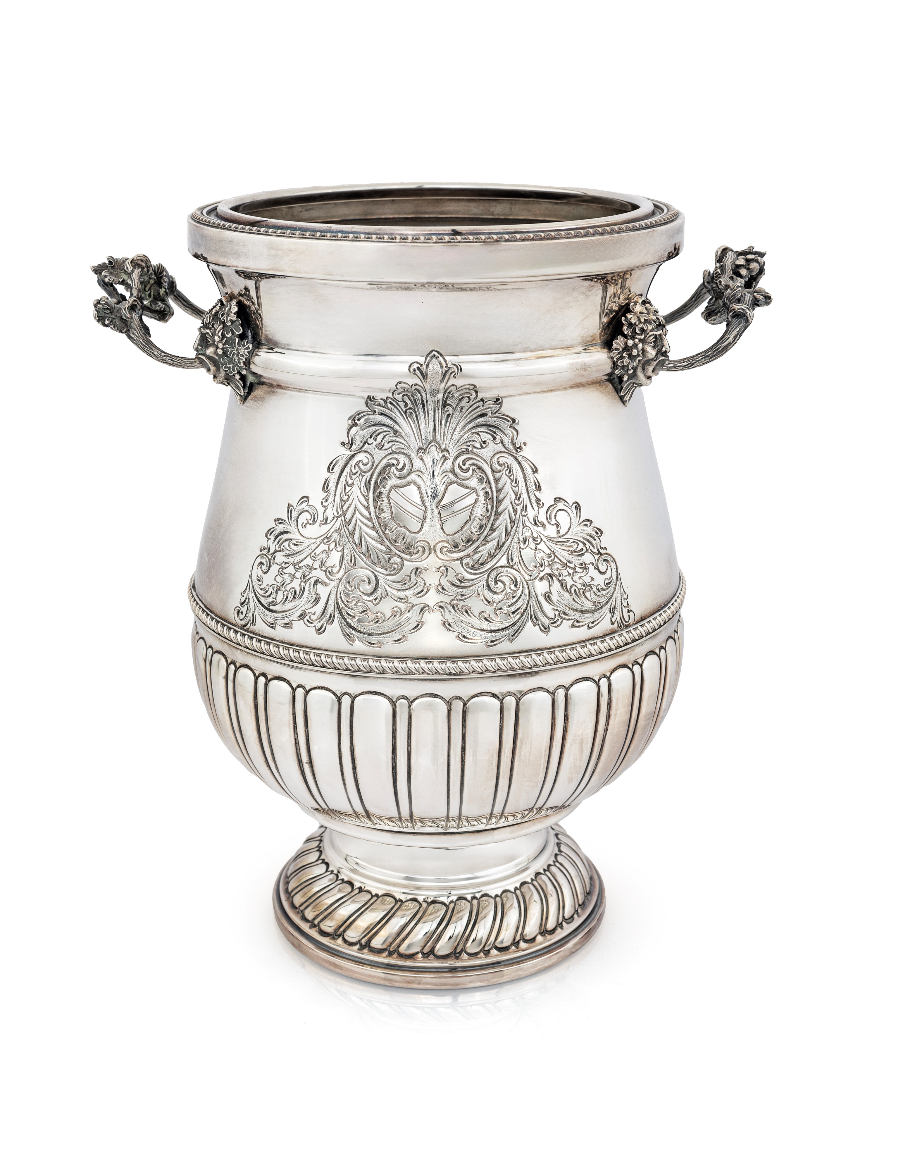 Grande Vaso in Argento 800/000 con Stemma, Argenteria Balducci, Venezia