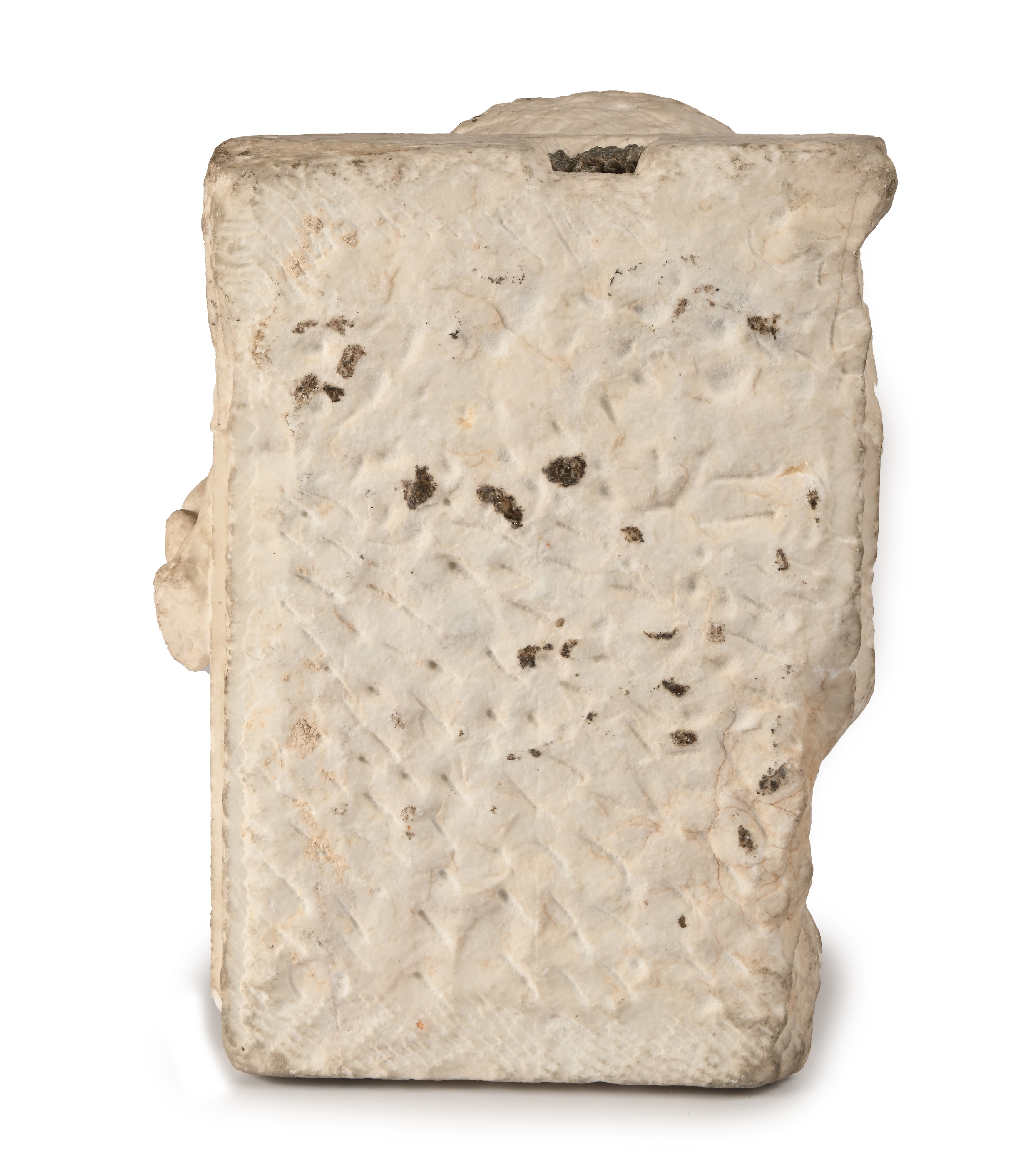 Volto di cherubino in marmo, XVII/XVIII secolo