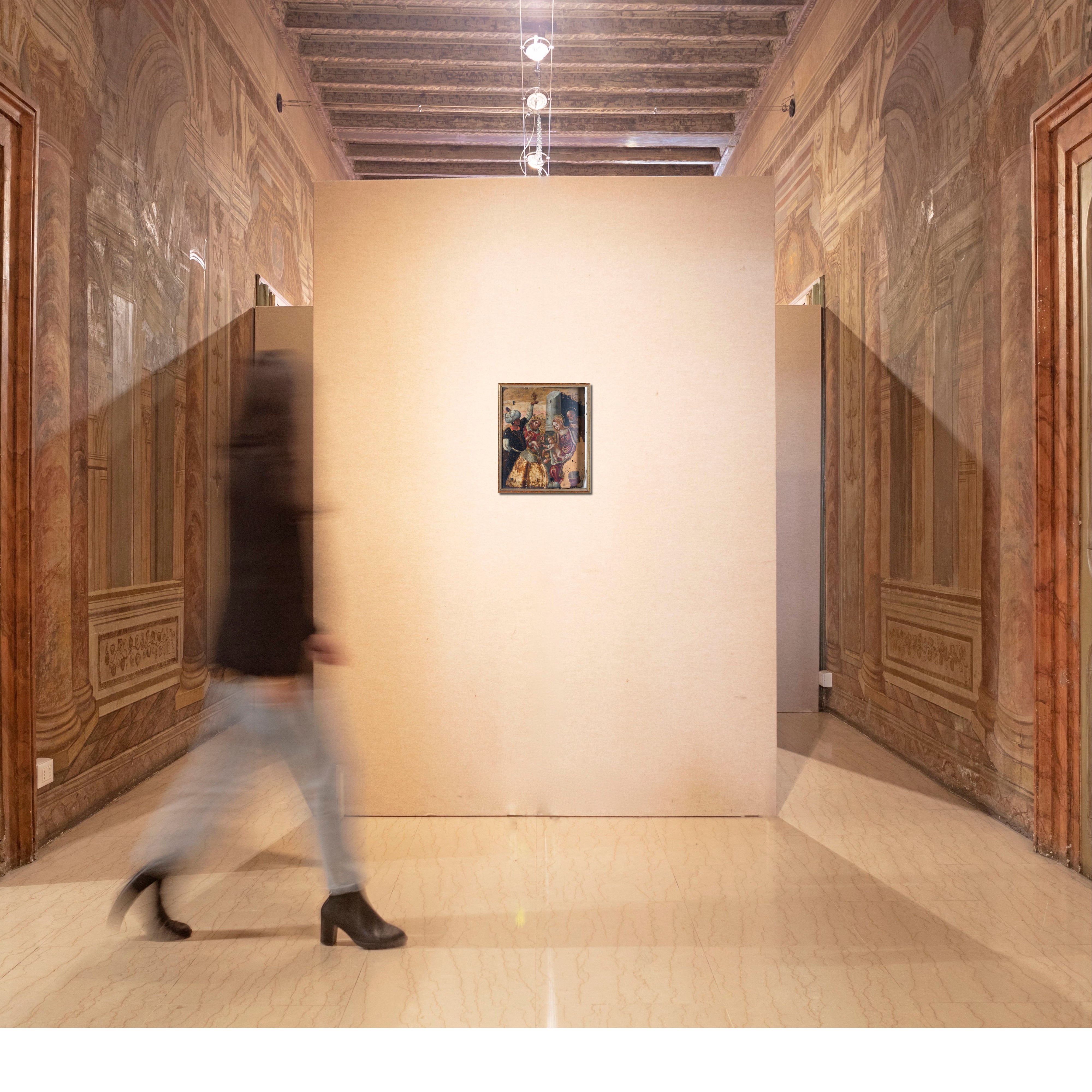 Scuola Veneto Cretese del XVI Secolo - Adorazione dei Re Magi