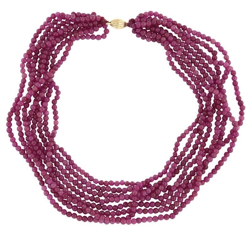 Otto Fili di Tormaline Rosa