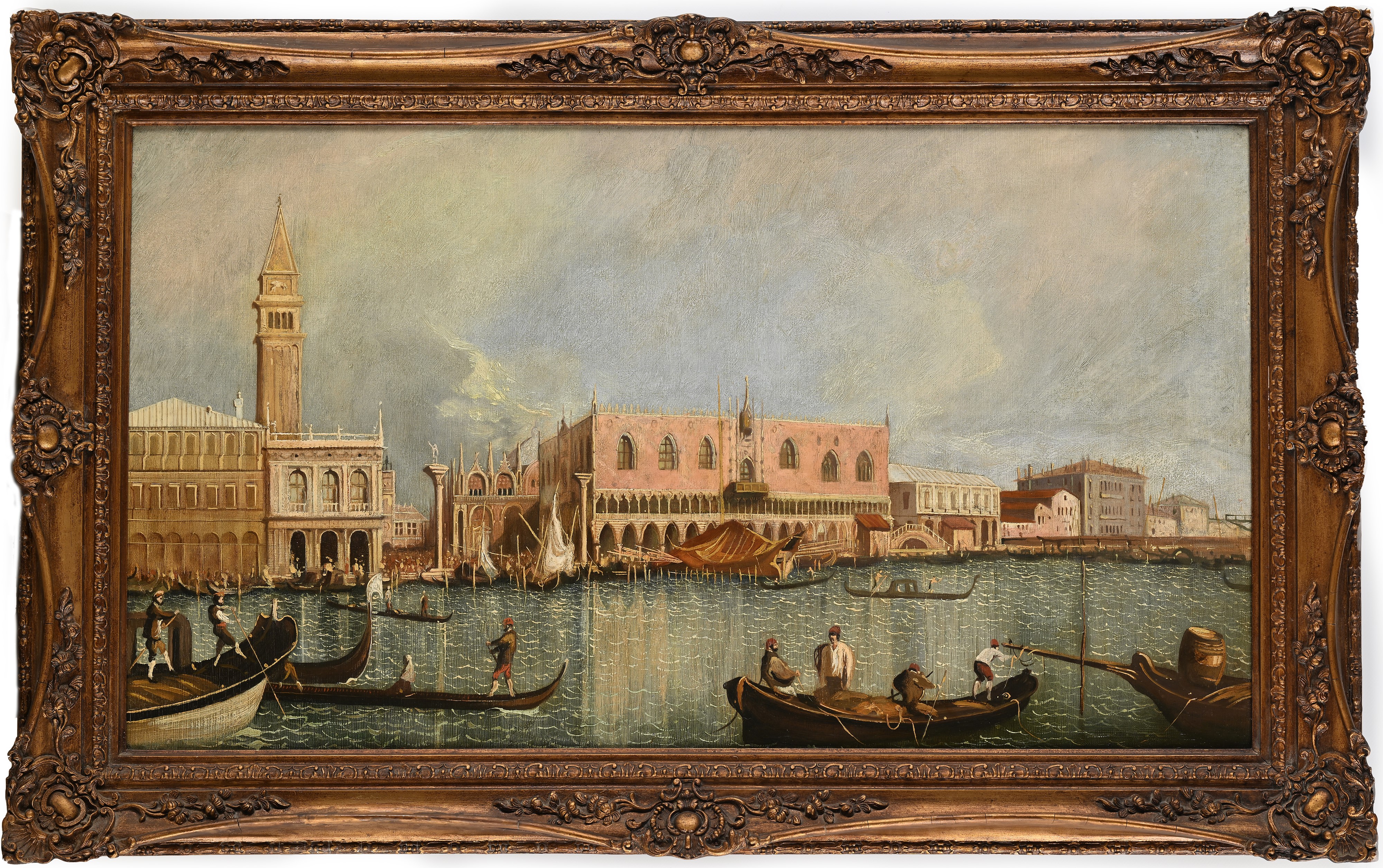 Pittore del XX Secolo - Palazzo Ducale dal Canal Grande (da Francesco Guardi)