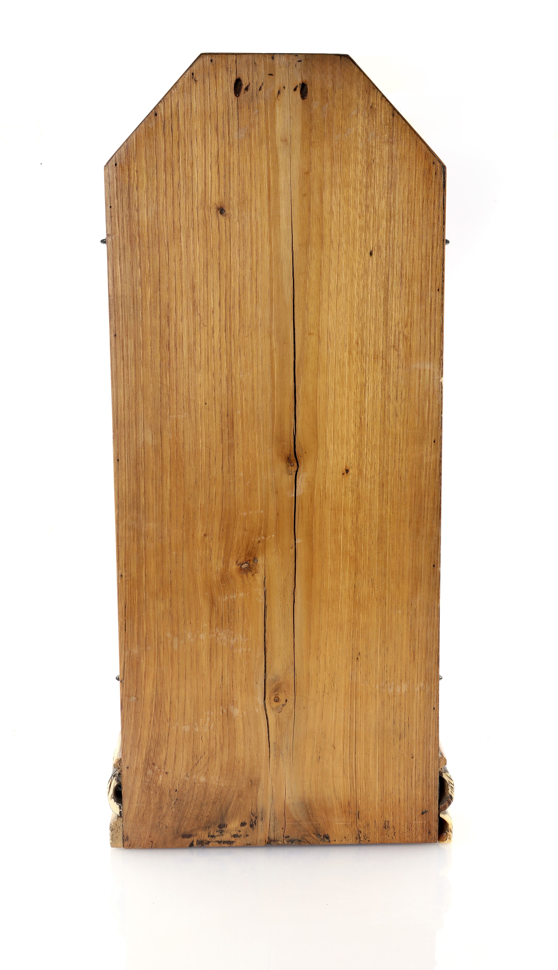 Grande trittico in legno ed osso, fine del XIX secolo