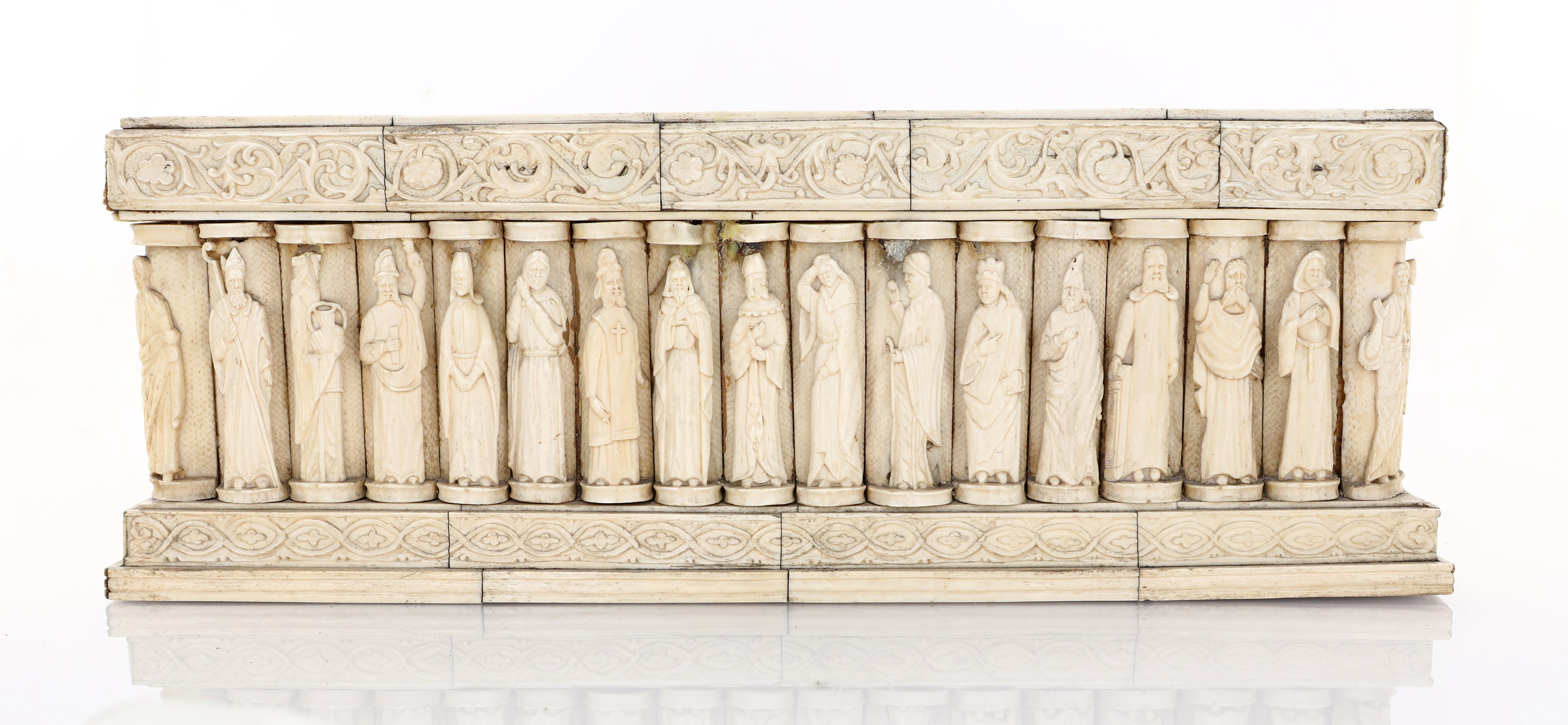 Cassetta nuziale in osso, ambito Andrea Onufrio, fine del XIX secolo