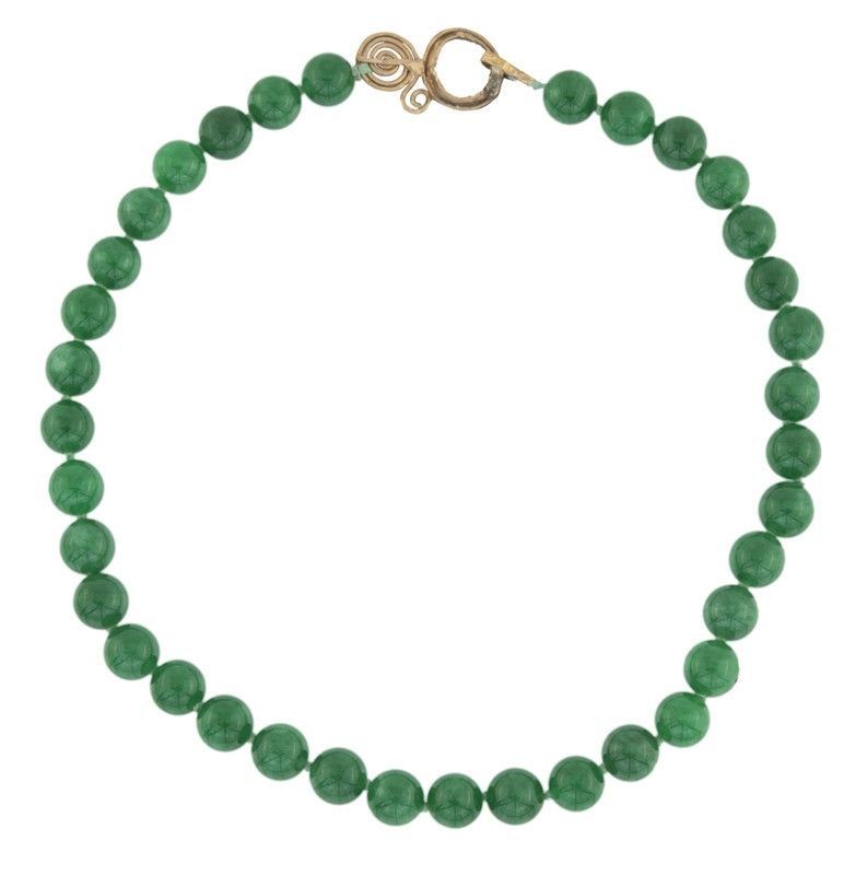 Filo di Giadeite Verde Scuro