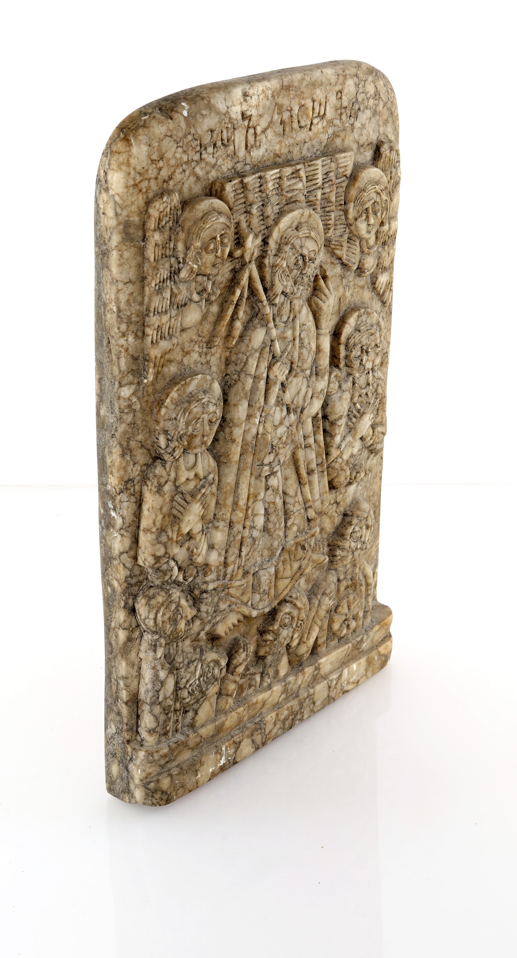 Bassorilievo copto in marmo, Etiopia, XX secolo