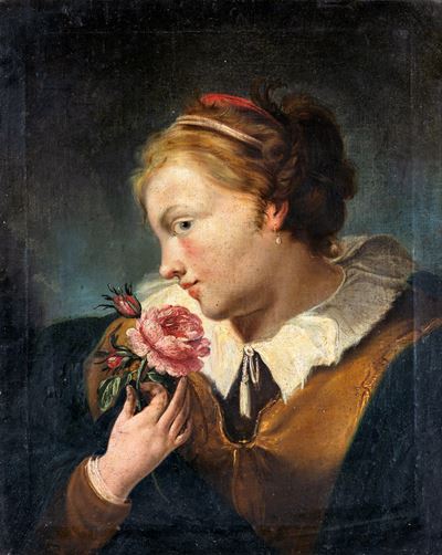 Dama con Fiore