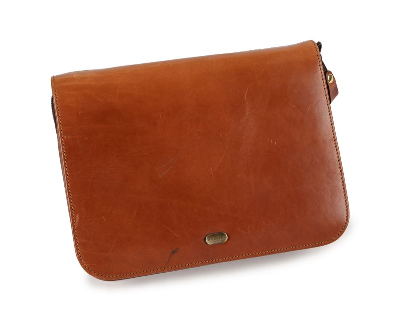 Piquadro - Astuccio Portapenne in Pelle a 2 Scomparti con Chiusura a Cerniera con Divisorio in Pe...