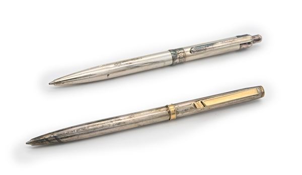 Del Conte - Penna a sfera in argento 925/000 e Delta - Penna a sfera in argento 925/000